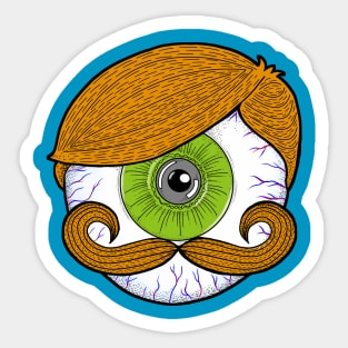 Eyeball Hipster Sticker